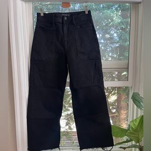 Just Black wide leg utility pants